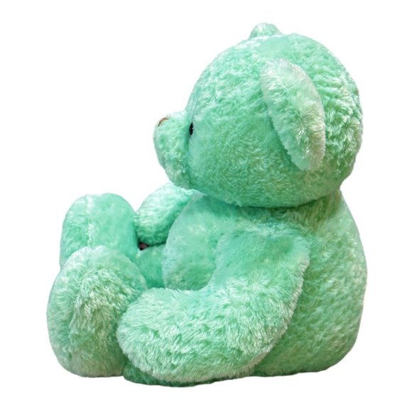 Commonwealth Mint Green Teddy Bear Plush Stuffed Animal Soft Toy 14 Inch - Picture 5 of 8